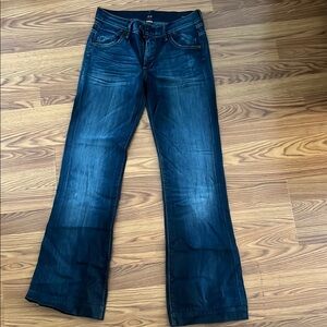 Citizens Of Humanity Blue Flare Jeans with Faded Wash